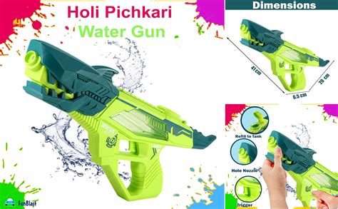 Buy FunBlast Electric Water Gun Toy- Shark Water Gun for Holi with ...