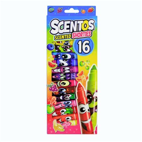 Scentos Scented Shorty Markers, pack of 16 – Juplay World