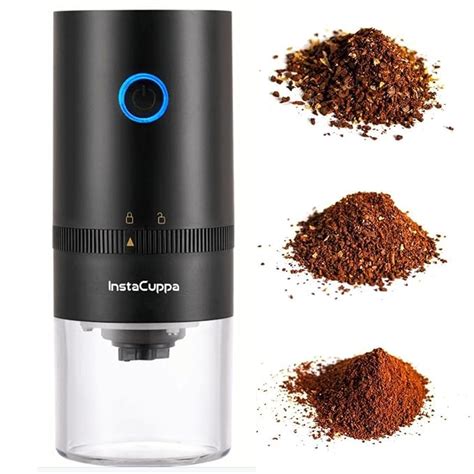 InstaCuppa USB Rechargeable Coffee Grinder for Busy Moms | 5 Adjustable ...