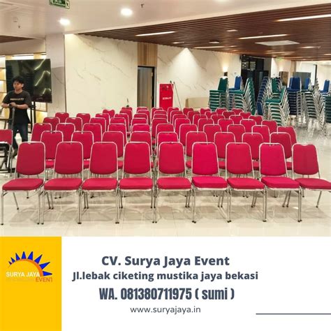 Sewa-Kursi-Stainless-Susun-Polos-Merah-Bersih-Dan-Nyaman-Di-Jakarta ...