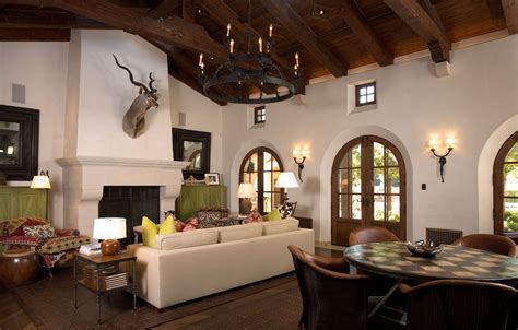 Spanish Colonial Hacienda - Living room : J.D. Peterson | Spanish ...