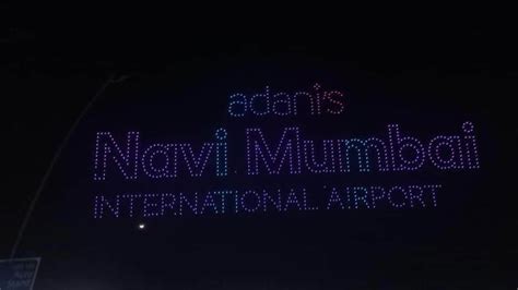 1,515 drones light up sky as Navi Mumbai International Airport begins ...