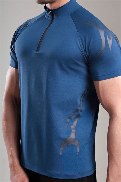 GROW ShadowTribe Zip Tshirt Airforce – Grow Athleisure
