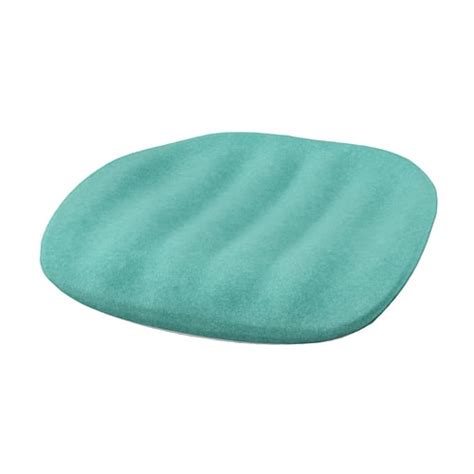PYNTEN children's seat pad for desk chair, turquoise, 33x32 cm (13x12 ½ ...