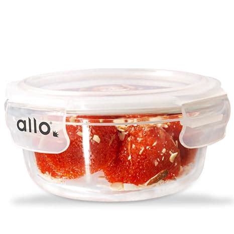 Buy Allo Food Safe Borosilicate Glass Containers with Lids, 450°C Oven ...