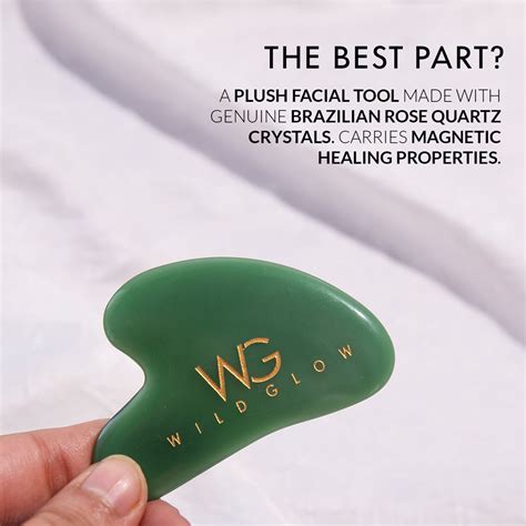 Shop Jade Gua Sha Face Shaping Tool With Gua Sha Stone - Wildglow