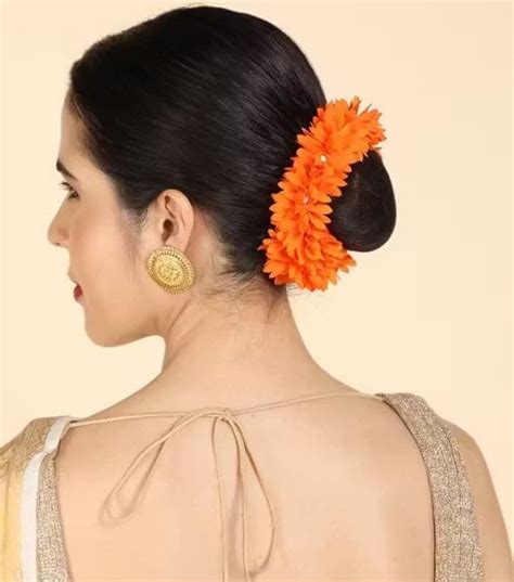 Hair Bun Gajra, Traditional Indian Hair Accessory, Wedding Bridal ...
