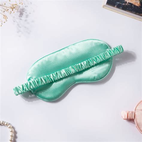 Luxury Sleep Satin Eye Mask Green Online - Premium Eye Mask | Nestasia