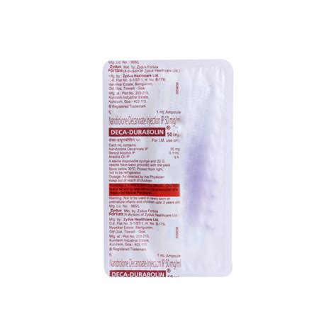 Deca Durabolin 50 mg Injection 1 ml Price, Uses, Side Effects ...