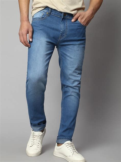 Dennis Lingo Men Slim Fit Stretchable Light Fade Jeans - Price History
