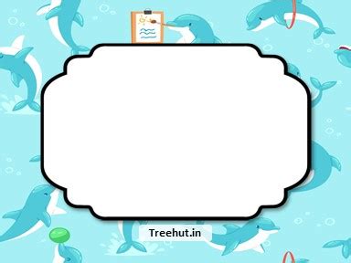 Dolphins Free Printable Labels, 3x4 inch Name Tag