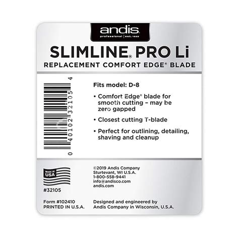 Cuchillas Andis Slimline PRO LI T-Blade: Corte Preciso y Definido