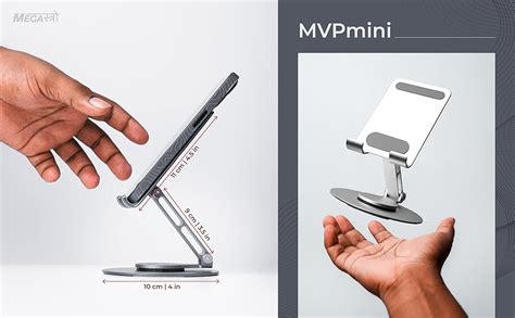 MegaStro® Aluminum 360 Rotatable Phone/Tablet Stand (Under 10inch ...