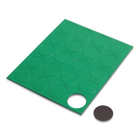 U Brands Heavy-Duty Board Magnets, Circles, Green, 0.75", PK20 5144U0 ...