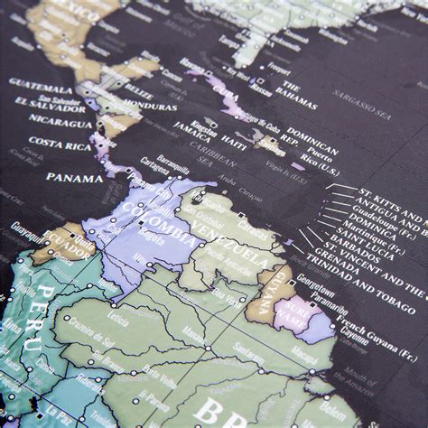World Map Poster | Large Wall Map of the World 42 x 65cm | World Map ...