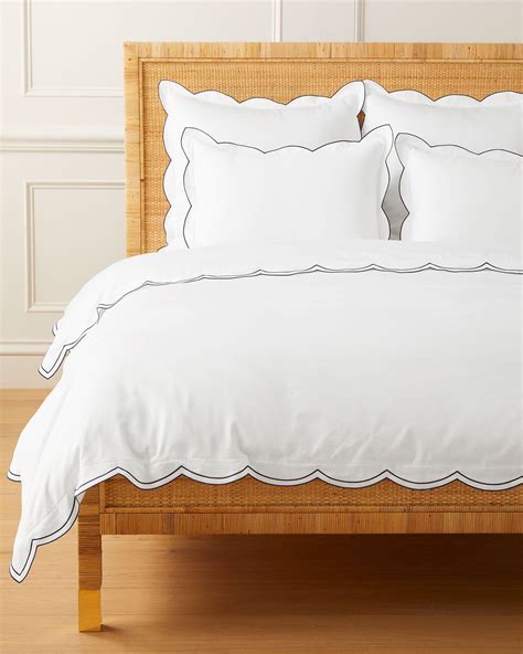 Scallop Sateen Duvet Cover
