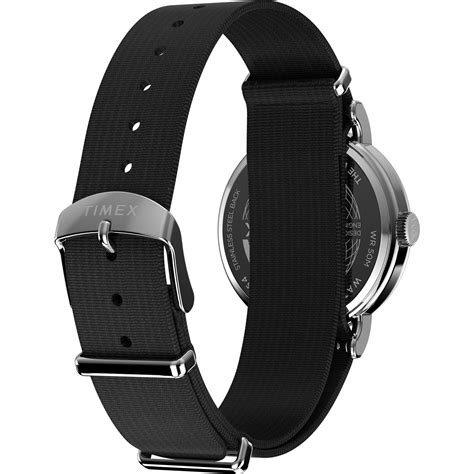 TIMEX Weekender Main Line Unisex Black Round Dial Analog Watch - TW2W8