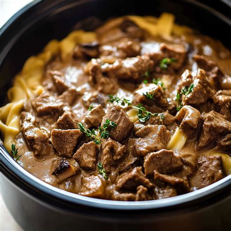 Crockpot Beef Stroganoff