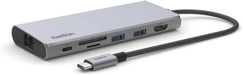 Belkin 7-in-1 USB-C Multiport Adapter with 4K 60Hz HDMI, USB-C 100W PD ...