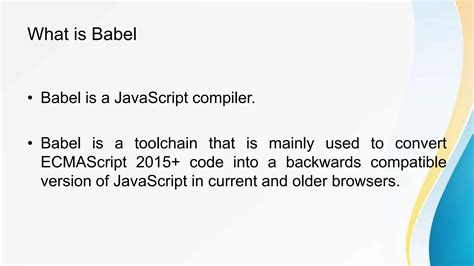 Image result for Babel JavaScript Compiler