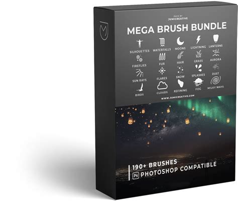 Mega Brush Bundle - 190+ Custom Photoshop Brushes