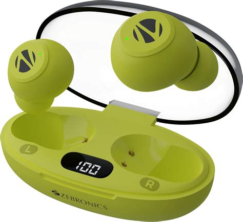 ZEBRONICS Pods 2 Wireless TWS Earbuds with Bluetooth 5.3,Led Display ...