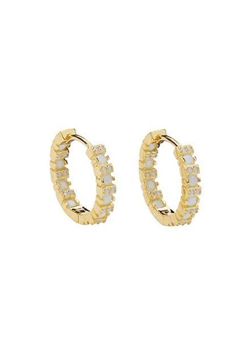 Siri Crystal Hoops Mint / Pico / Anthon.dk