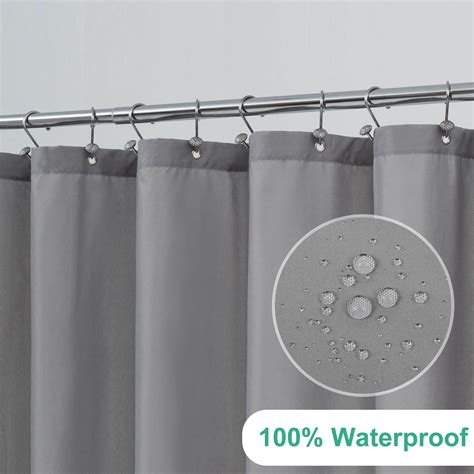 River Dream Waterproof Fabric Shower Curtain Liner with 3 Magnets,Extra ...
