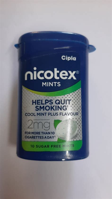 Buy Cipla Nicotex Mints | Nicotine 2mg Lozenges (360 Pcs) | Helps Quit ...