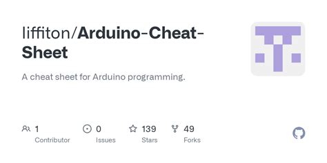 GitHub - liffiton/Arduino-Cheat-Sheet: A cheat sheet for Arduino ...