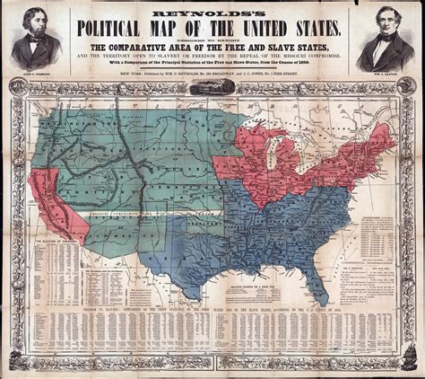 Non Slave United States Maps