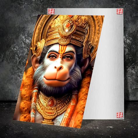 High-Quality Metal Posters - Lord Hanuman LH03 | Vibrant Colors & Sharp ...