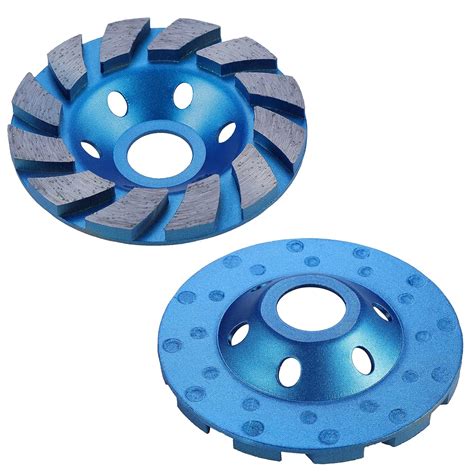 OCR 4" Concrete Turbo Diamond Grinding Cup Wheel Three Row Turbo Cup ...