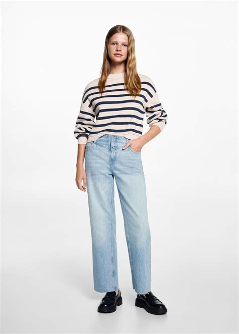 Culotte jeans with seam detail - Teen | MANGO USA