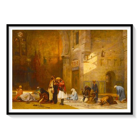 Prayer in the Mosque Cairo: Buy Egyptian Paintings & Art Prints Online ...