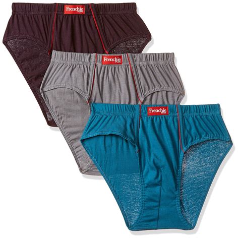 Buy Frenchie Men's Plain Brief (Pack of 3) Plus PO3_Colonial Blue-80 at ...