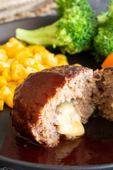 Easy Hambagu Recipe - Japanese Hamburger Steak | Wandercooks