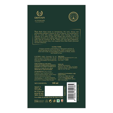 Denver SRK Ultra Noir - Captivating Evening Fragrance – Denverformen