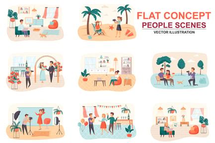 Photographs with People in Scenes 的图像结果