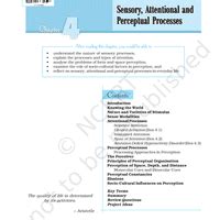 NCERT Textbook: Sensory, Attentional and Perceptual Processes ...