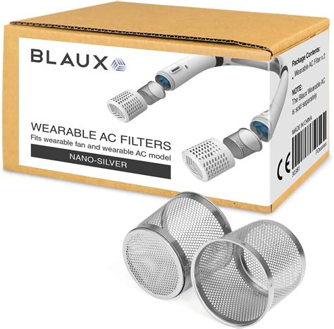 Buy BLAUX Nanosilver Wearable Fan Filters 2 Pack - Designed for Blast ...