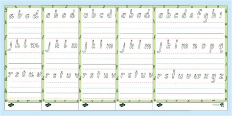 Line Guide with Letters Letter Formation Mat