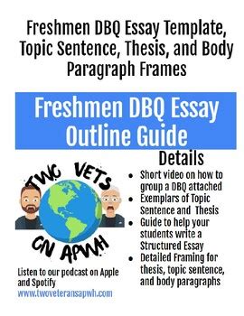 Image result for DBQ Topic Sentence Examples