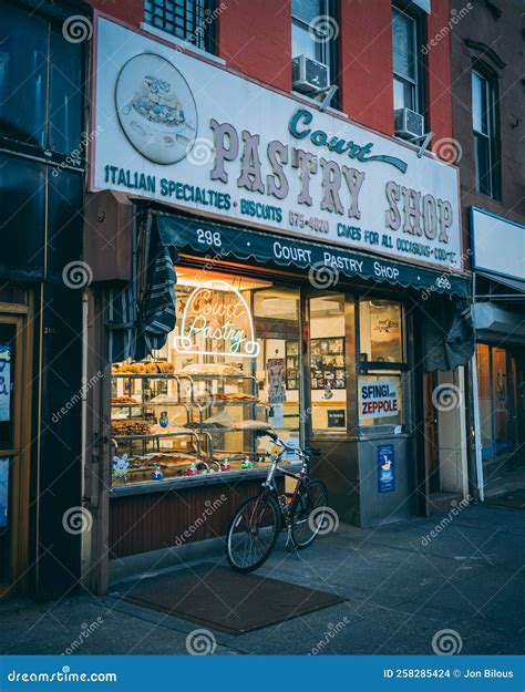 Court Pastry Shop Vintage Sign, Brooklyn, New York Editorial Stock ...