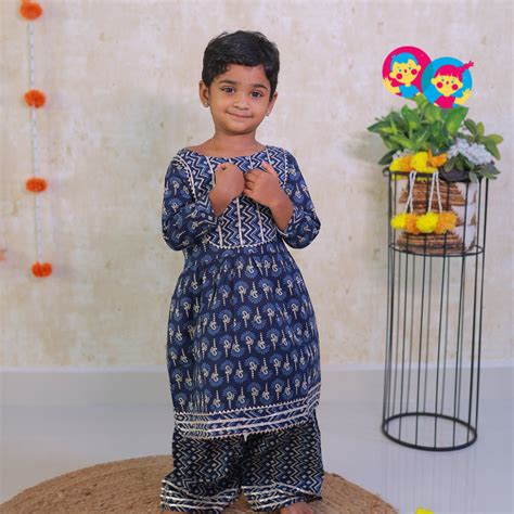 Blue Mango Girls Ethnic Kurta Sharara Set – Chottu Chotti