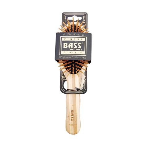 Bass Brushes Green Bamboo Hair Brush - Medium Oval India | Ubuy