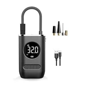 Portable Electric Inflation Pump, Wireless Intelligent Digital Mini Air ...