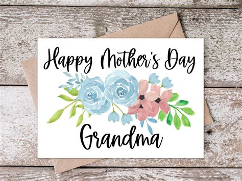 Printable Mothers Day Card for Grandma | Happy Mother's Day Grandma ...