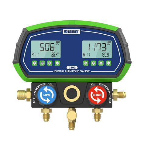 Buy MR CARTOOL AC Digital Refrigerant Manifold Gauge Set for HVAC ...