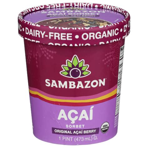Sambazon Sorbet, Original Acai Berry (1 pt) Delivery or Pickup Near Me ...